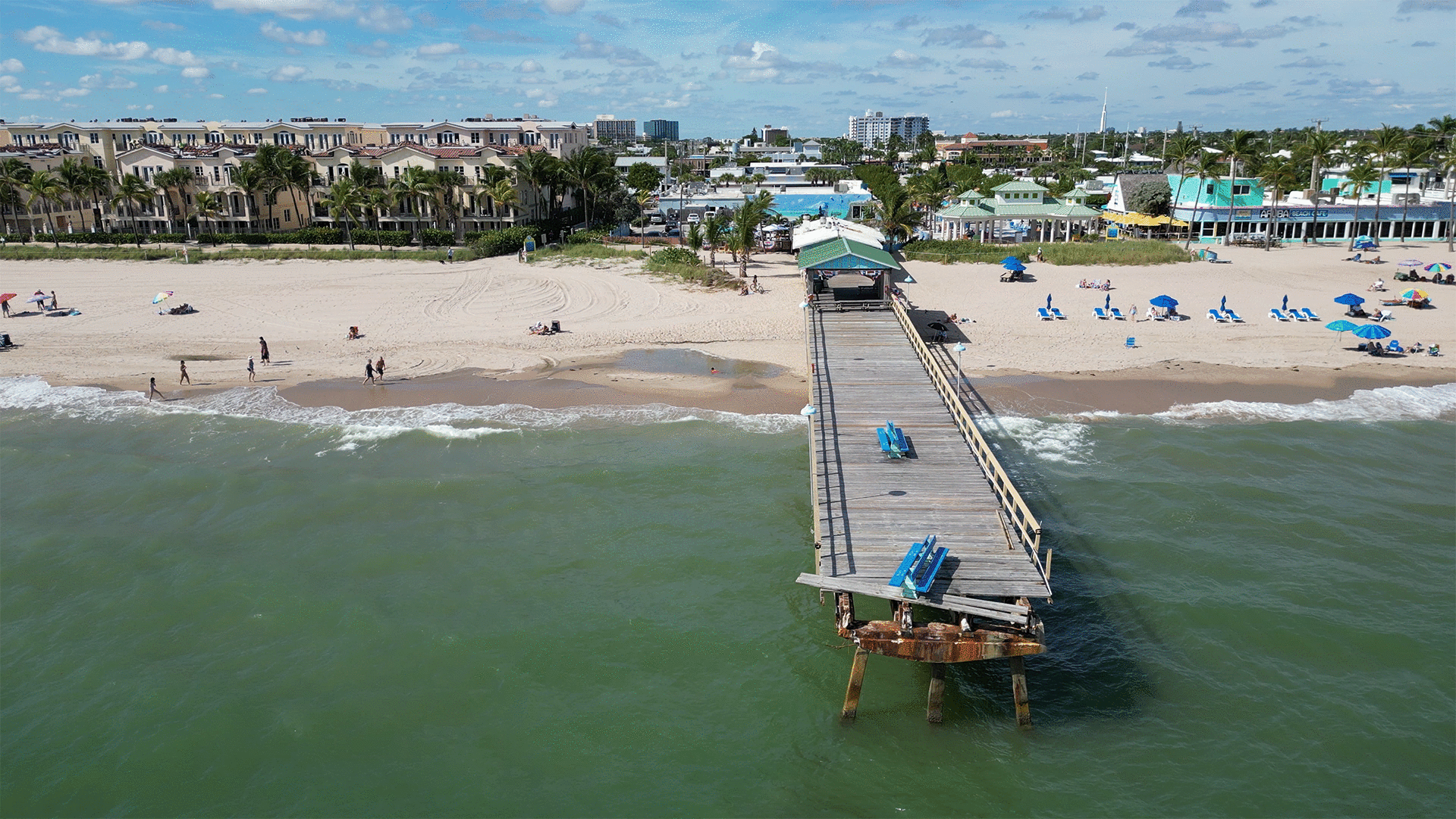 Historic Pier Destroyed by Storm Surge in Lauderdale-by-the-Sea, Florida